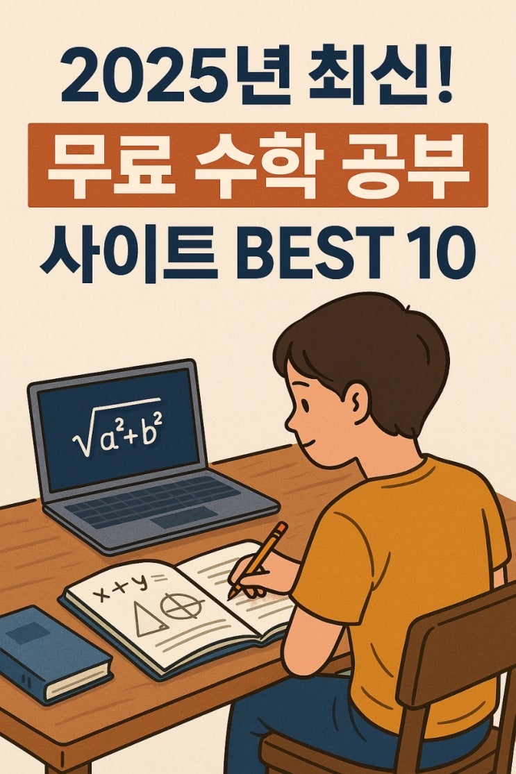 2025년 최신! 무료 수학 공부 사이트 BEST 10 : 네이버 블로그
