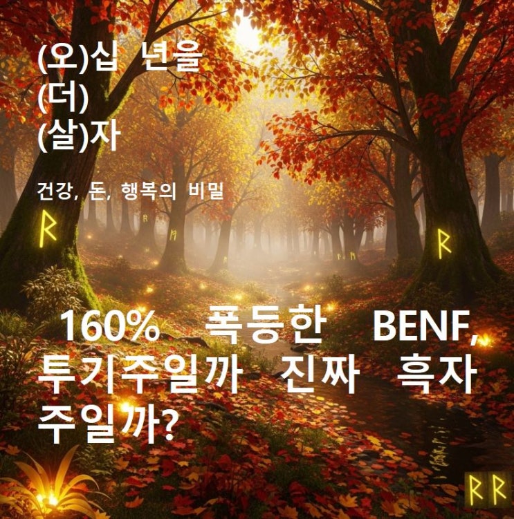 160% 폭등한 BENF, 투기주일까 진짜 흑자주일까? : 네이버 블로그