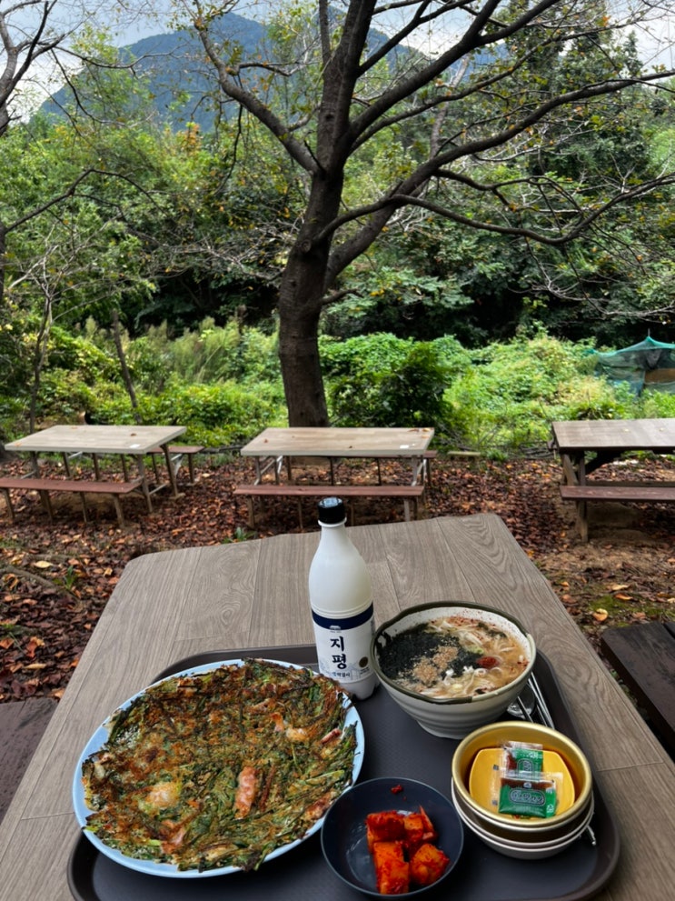 창원 사림동 창원대학교 안 야외 노상 파전 맛집 '산애산' (벚꽃 명소) : 네이버 블로그