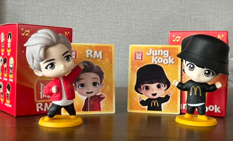 맥도날드 해피밀 BTS 타이니탄 앵콜에디션 [RM, 정국] : 네이버 블로그