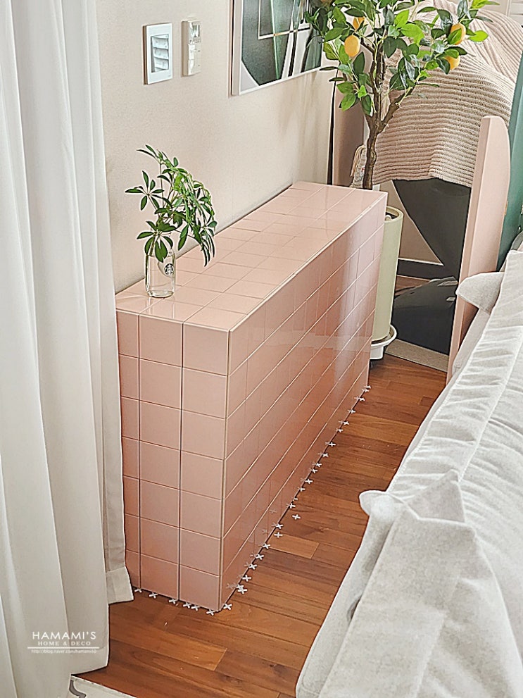 MDF합판 목공 DIY 가구만들기 모자이크 타일 테이블 맞춤 수납장제작 타일접착제 셀프 타일시공 했어요! : 네이버 블로그
