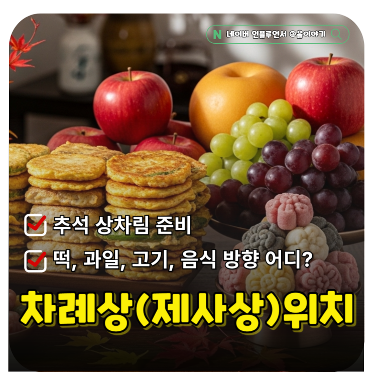 추석 차례상 제사상 술잔 떡 과일 음식 방향 어떻게? 홍동백서 조율이시 어동육서 두동미서 뜻 : 네이버 블로그