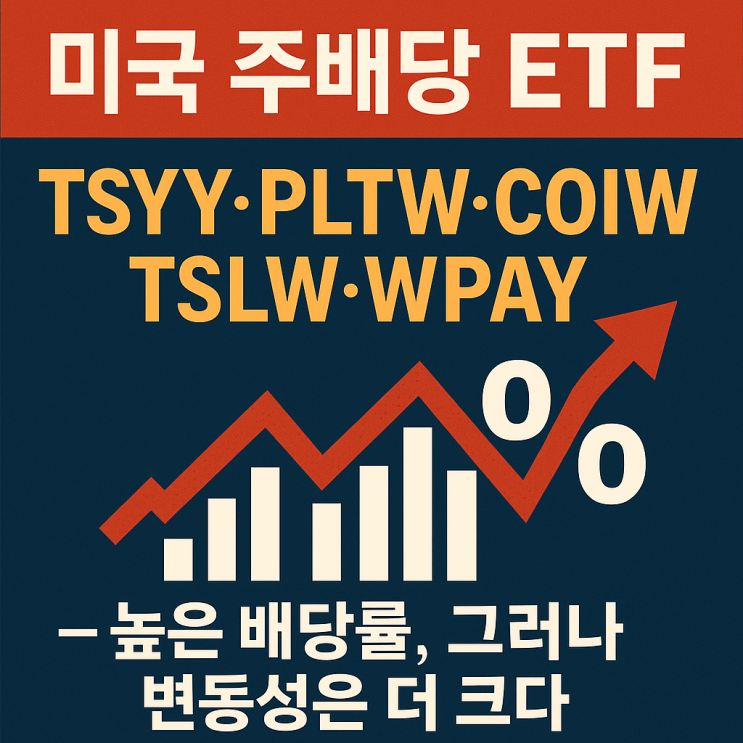 미국 주배당 ETF TSYY·PLTW·COIW·TSLW·WPAY – 높은 배당률, 그러나 변동성은 더 크다 : 네이버 블로그