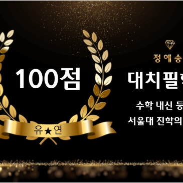 [예원학교 2학년 2학기 중간고사 기출분석]대치필 재원생 수학 100점 RSS 대표 이미지