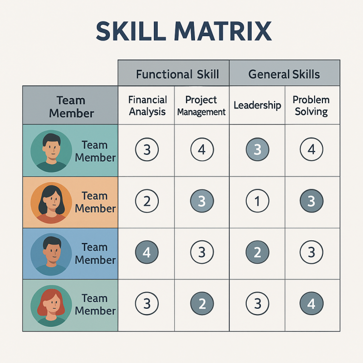 스킬 매트릭스(Skill Matrix)가 리더로서의 성장을 가속화한다. : 네이버 블로그