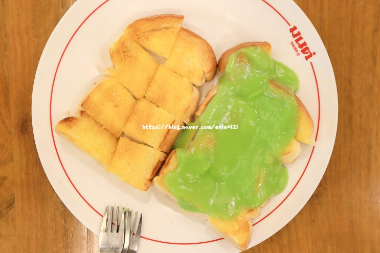 방콕 디저트 맛집 몬놈솟 토스트