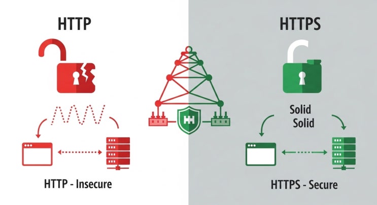HTTPS vs HTTP 보안적인 차이를 이해하기 : 네이버 블로그