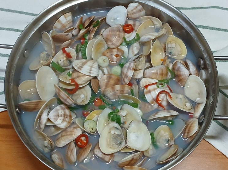 초간단 조개탕 끓이는법 비단조개탕 째복탕 민들조개탕 해감& 맛있게 끓이기 조개요리 완전정복 : 네이버 블로그
