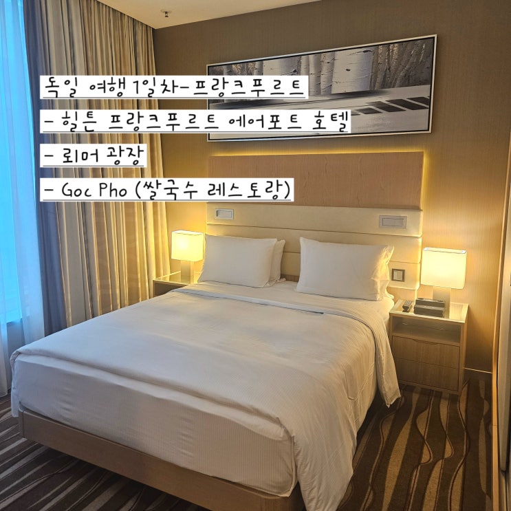[독일] 독일 1일차 (프랑크푸르트)_힐튼 프랑크푸르트 에어포트 호텔....