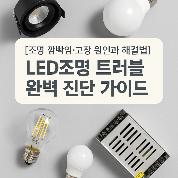 [조명 깜빡임·고장 원인과 해결법] LED조명 트러블 완벽 진단 가이드 : 네이버 블로그