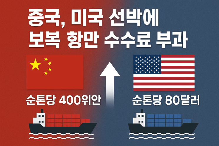 중국, 미국 선박에 보복 항만 수수료 부과…미중 해운 갈등 격화 : 네이버 블로그