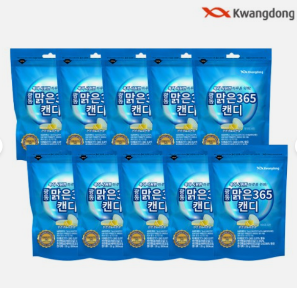 잠깨는 사탕 광동 맑은365 무설탕캔디 목캔디 졸음 껌 사탕 레몬민트 25g 10개 : 네이버 블로그