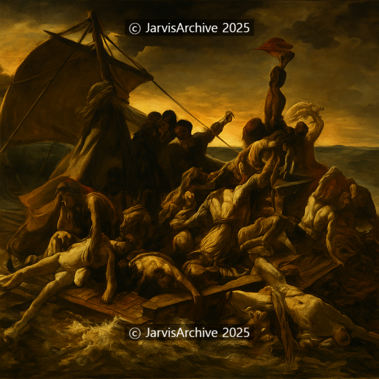 ⚓ 메두사호의 뗏목 — 절망 위의 인간성⚓ The Raft of the Medusa — Humanity Adrift in ...