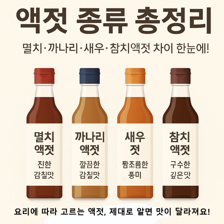 액젓 종류 총정리 - 멸치·까나리·참치액젓 차이, 보관법, 요리 활용법까지 : 네이버 블로그