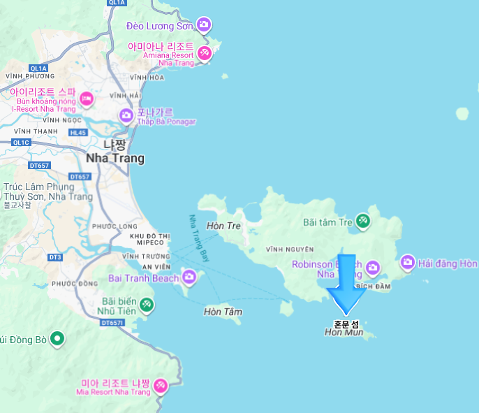 나트랑 혼문섬 / 혼땀섬 / 화란섬 / 원숭이섬 / 빈펄섬 / 담바이 섬 투....