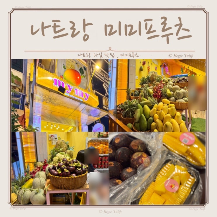 나트랑 망고 배달 맛집 과일 다양한 미미프루츠