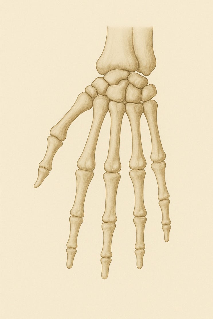 🦴 지골(Phalanges) 14개: 손가락의 움직임을 만드는 섬세한 뼈! : 네이버 블로그