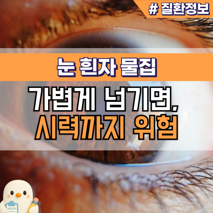 눈 흰자 물집 원인부터 치료까지, 결막질환 신호 : 네이버 블로그
