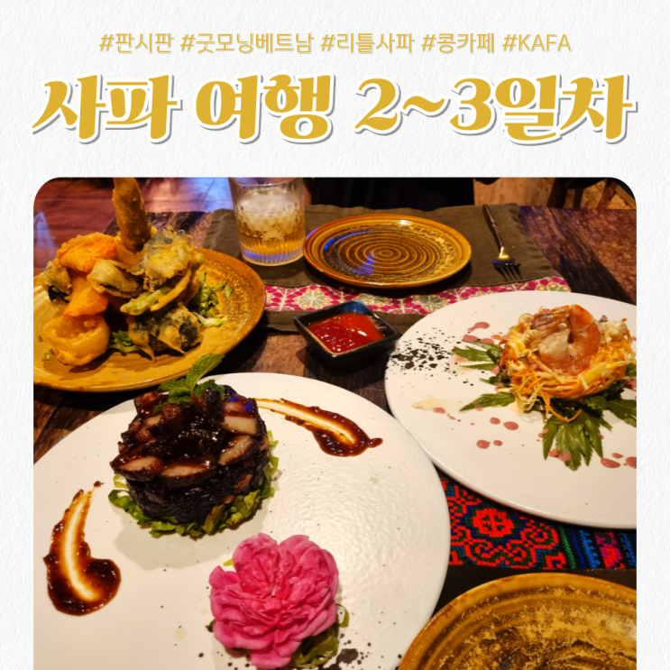 베트남 사파 자유여행 / 2~3일차_판시판, 굿모닝 베트남, 리틀사파, ....