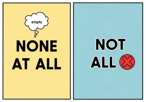 none at all, not at all 뜻, 차이, 사용법, 예문 / I'm not all all + 형용사 영어 구문 ...