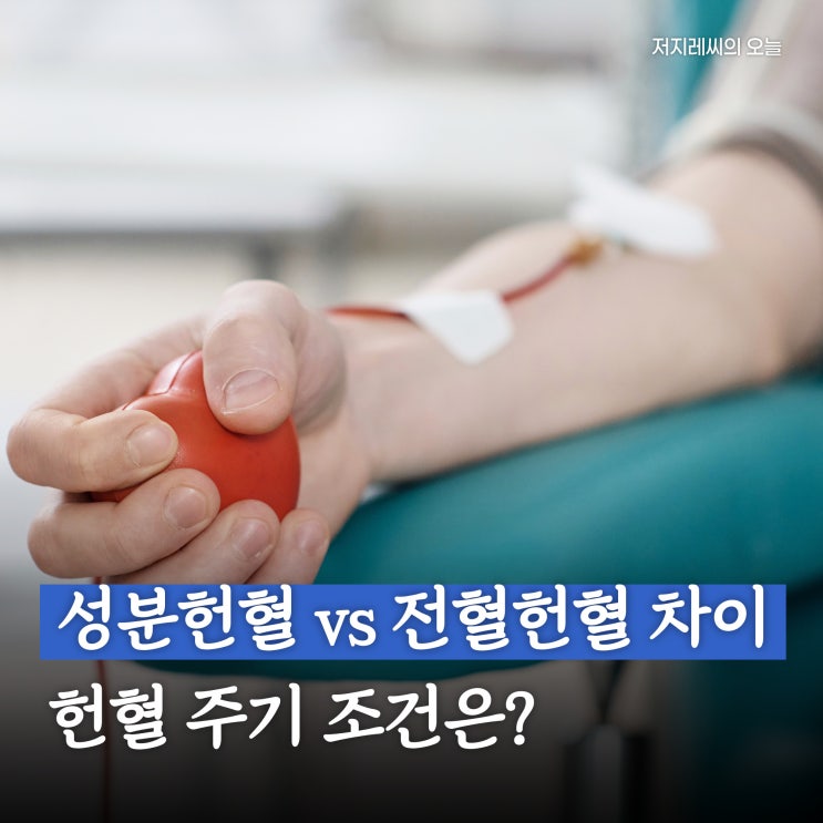 성분헌혈 vs 전혈헌혈, 헌혈 주기 조건의 모든 것 : 네이버 블로그