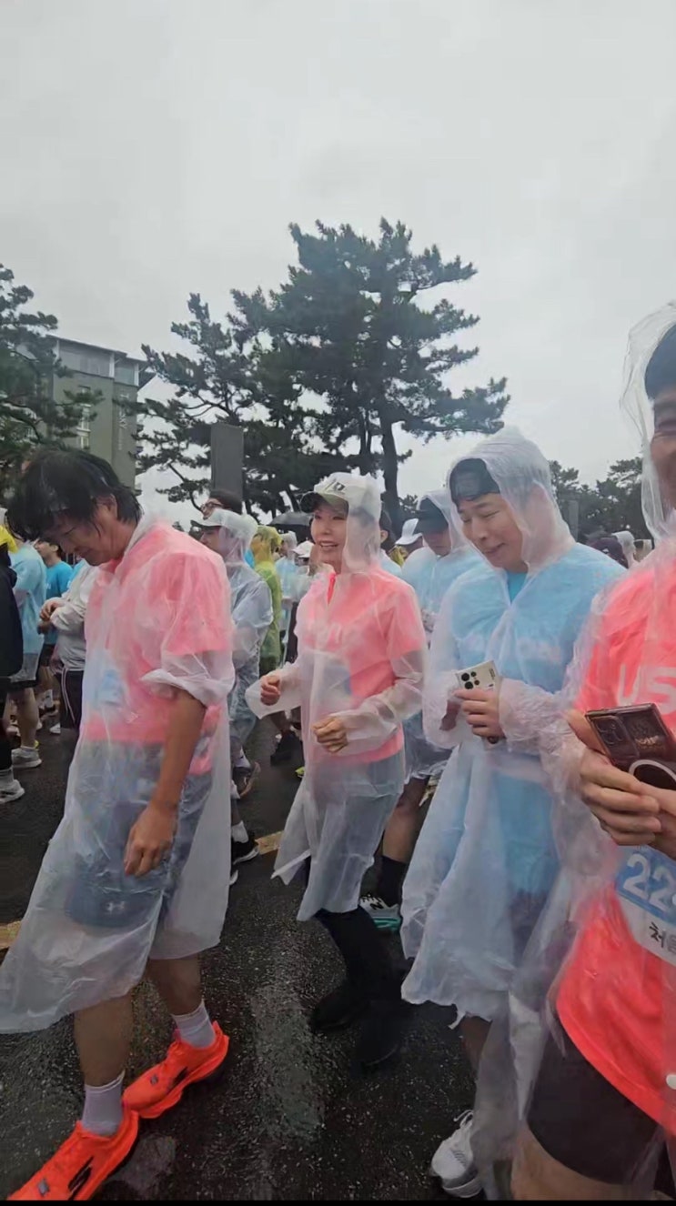 2025. 경포마라톤 _ 우중런 _ 완주 55:32