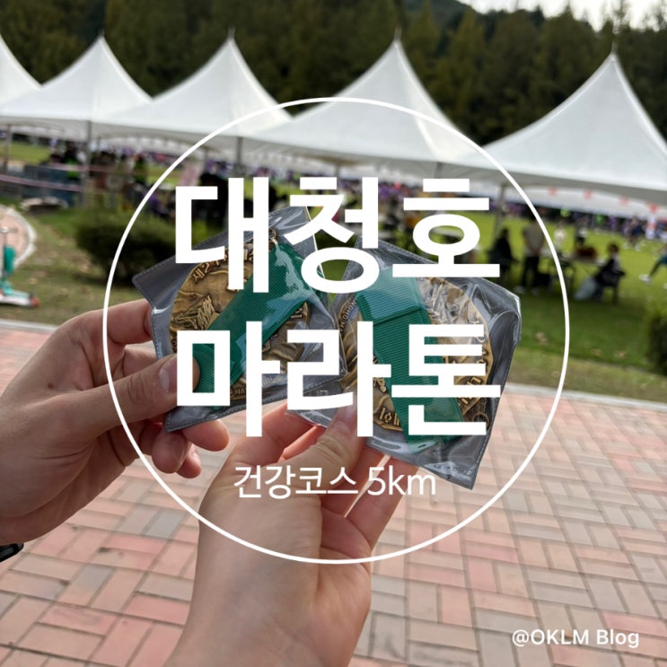 대청호마라톤대회 제24회 2025년 10월 19일 5km 건강코스 참가 후기