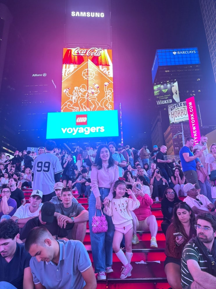 미국여행 DAY5 (2) 뉴욕 Joe's Pizza , Times square 타임스퀘어 밤야경, m&m
