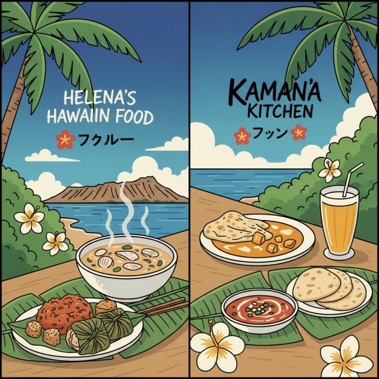 헬레나스 하와이언 푸드 vs 카마나 키친, 진짜 하와이 맛집은 어디일....