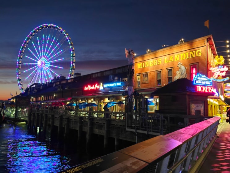 시애틀 자유여행 The seattle great wheel The gum wall