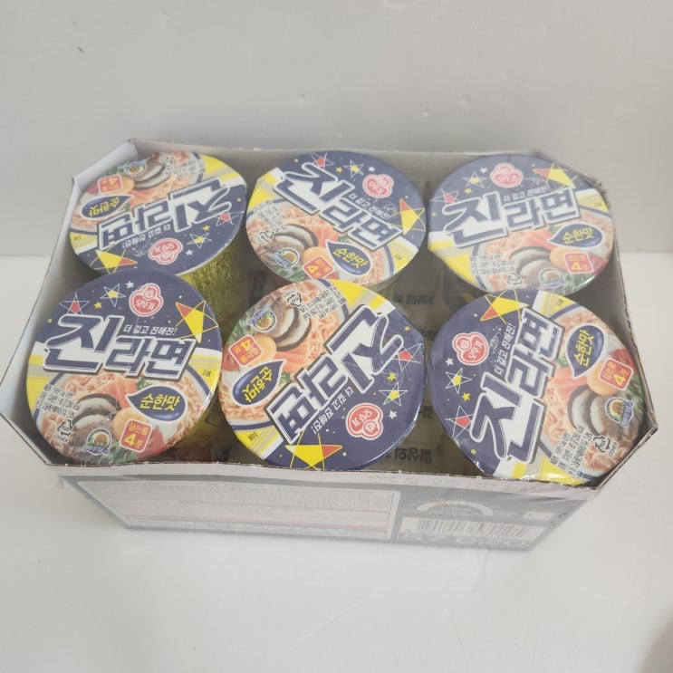 오뚜기 진라면 순한맛 컵 65g 6개 2860원 내돈내산 구매후기 : 네이버 블로그