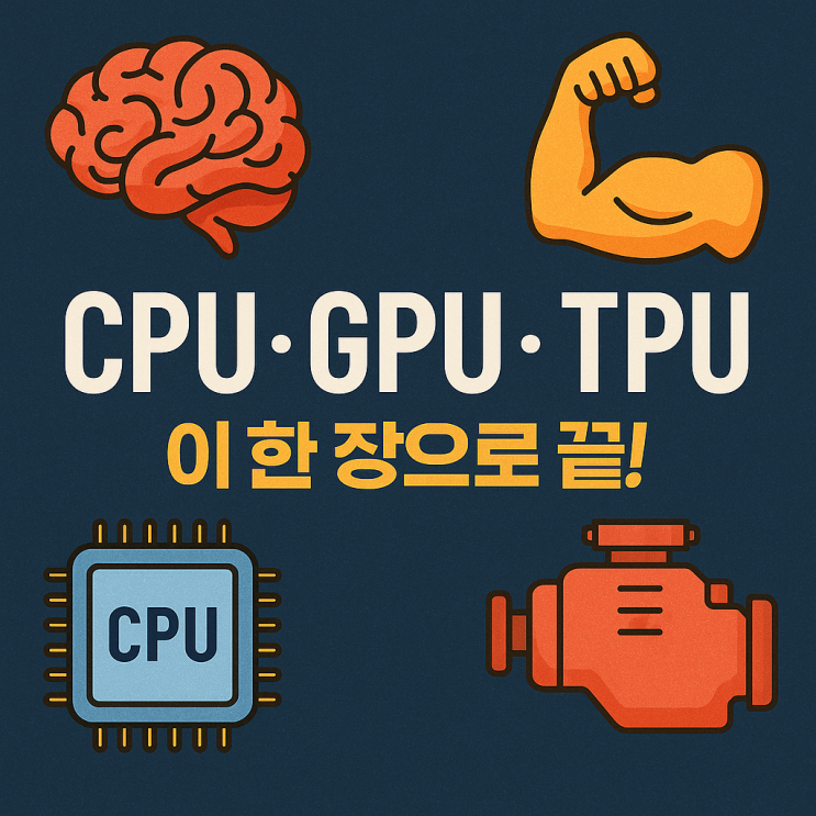 ‘두뇌, 근육, 그리고 엔진’ — CPU·GPU·TPU 비유맵 : 네이버 블로그