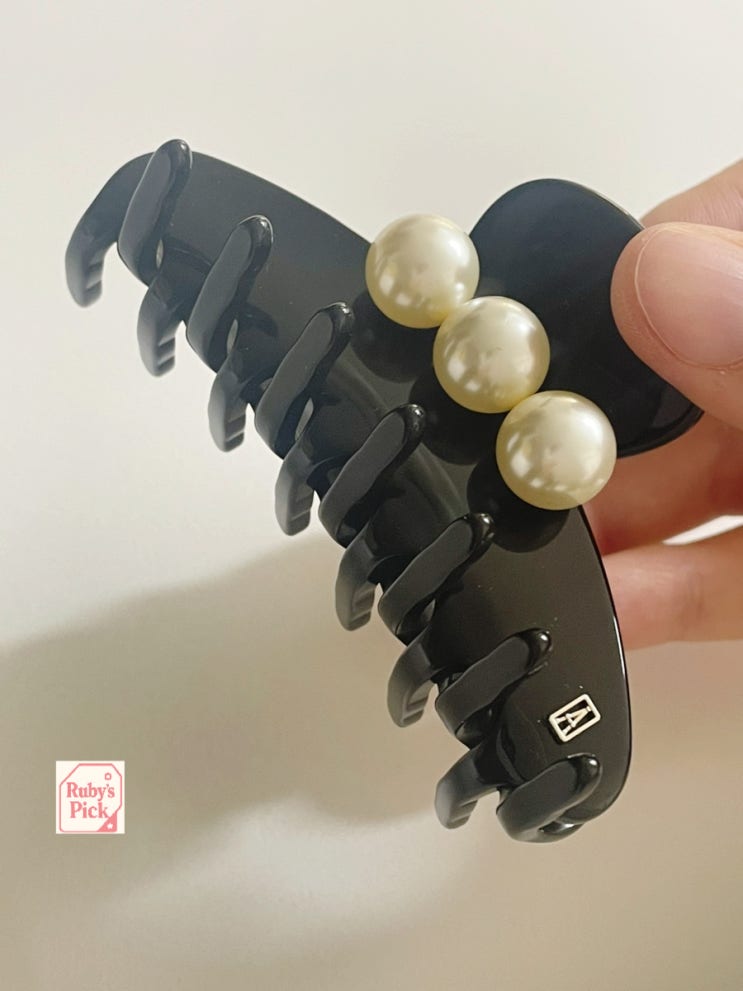 알렉산드르파리 진주 3알 프랑스 헤어집게 M 블랙 후기 : 네이버 블로그