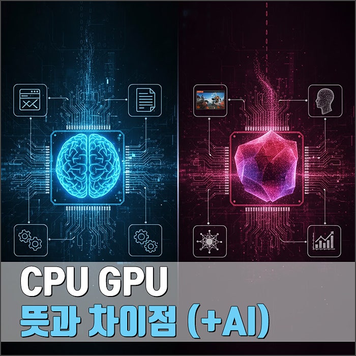 CPU GPU 뜻과 차이점, AI와의 연관은? : 네이버 블로그