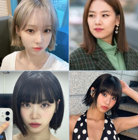여자 단발 중단발 테슬컷 가을헤어스타일 추천 : 네이버 블로그