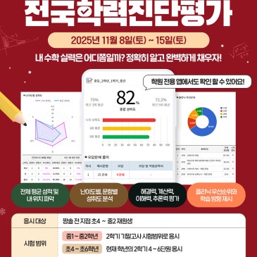 제 13회 학력 진단평가 안내 RSS 대표 이미지