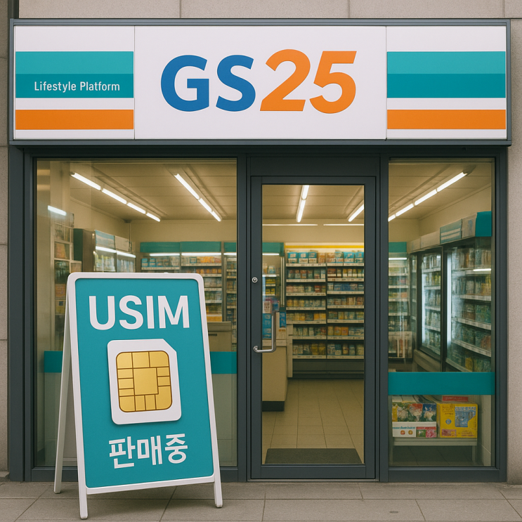GS25 편의점 유심 구입부터 선불폰 비대면 개통까지 : 네이버 블로그
