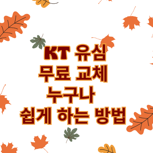 대전 자양동KT 유심 무료 교체누구나 쉽게 하는 방법 안내해드려요