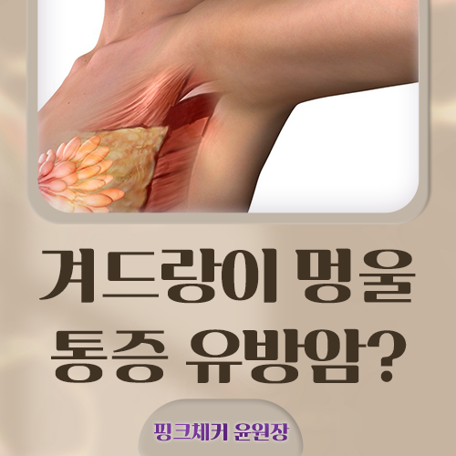 겨드랑이 멍울 통증 유방암? 이렇게 구분하세요 : 네이버 블로그