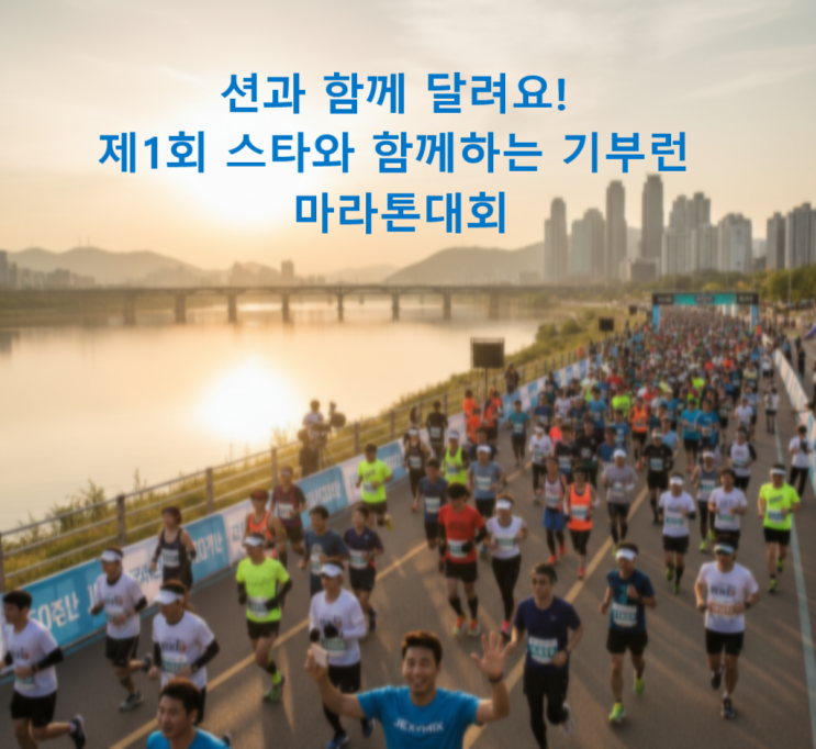 션과 함께 달려요! 제1회 스타와 함께하는 기부런 마라톤대회 11월 8일 뚝섬 (참가 정보, 교통통제, 주차 꿀팁 총정리)