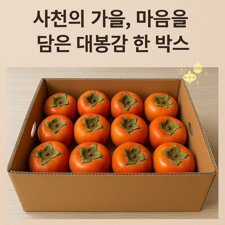 “한 박스의 감, 한가득한 정”- 언니 잘 먹을께요~~ : 네이버 블로그