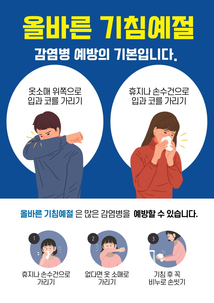 올바른 기침예절 우리 함께 지켜요!! : 네이버 블로그