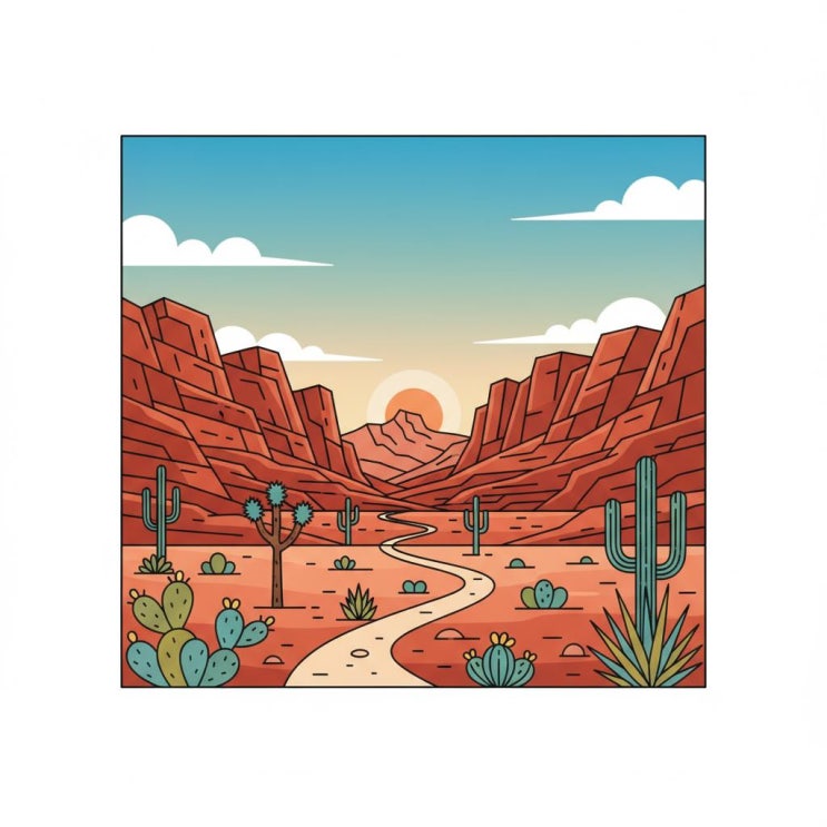 사막 위 붉은 파도, 레드록 캐니언 마커(Red Rock Canyon Marker)의 매력