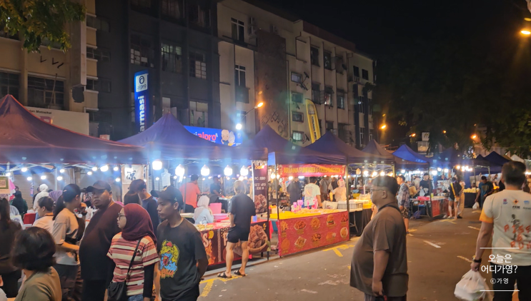 코타키나발루 가야스트리트 야시장 "아피아피 야시장" Night Food Market