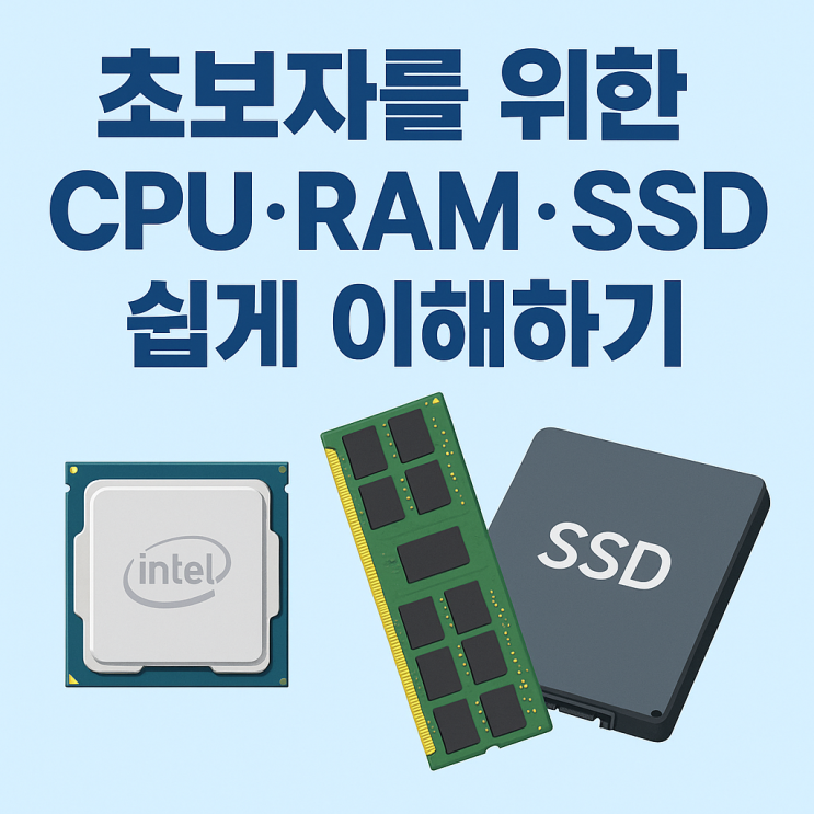 초보자를 위한 CPU·RAM·SSD 쉽게 이해하기 : 네이버 블로그