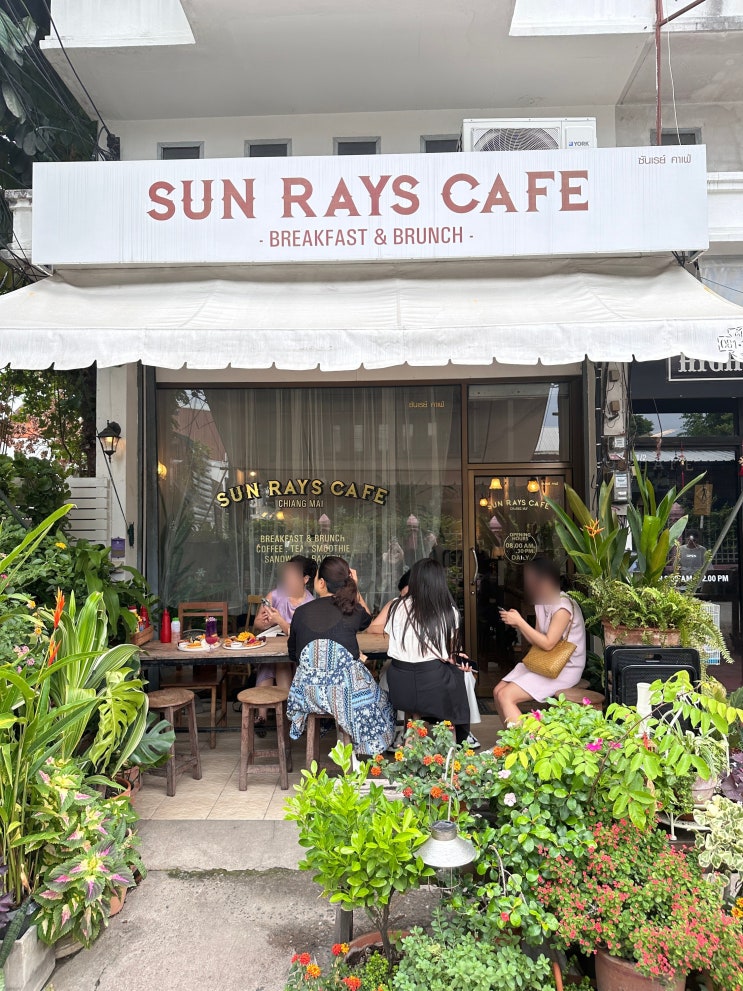 치앙마이 올드타운, 내돈내산 브런치 및 카페 sun rays breakfast&brunch, ....