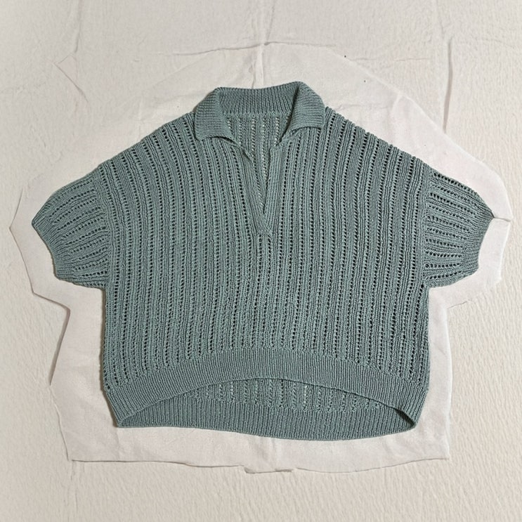 봄·여름 니트 뜨개 기록 / 튈르리 폴로 Tuileries Polo | by 수민 Knits pour moi [1편] : 네이버 블로그