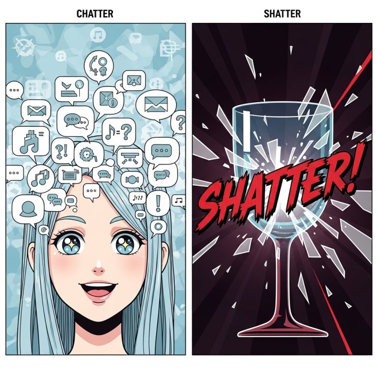 chitter-chatter 뜻 / chatter, 채터링 chattering 의미 : 네이버 블로그