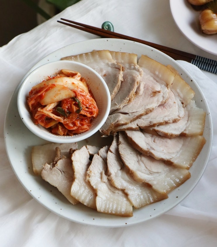 돼지 수육 부드럽게 삶는법 압력솥 앞다리살 수육 레시피 시간 : 네이버 블로그