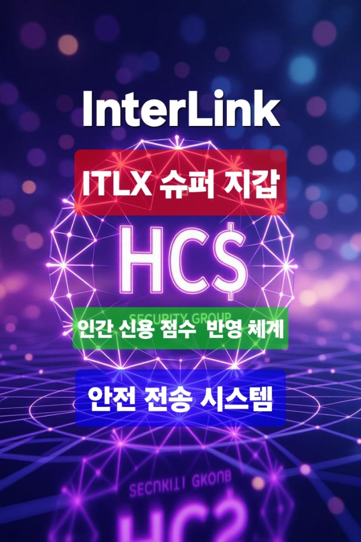 인터링크, ITLX 슈퍼 지갑의 인간 신용 점수(HCS) 반영 체계 및 안전 전송 시스템 : 네이버 블로그